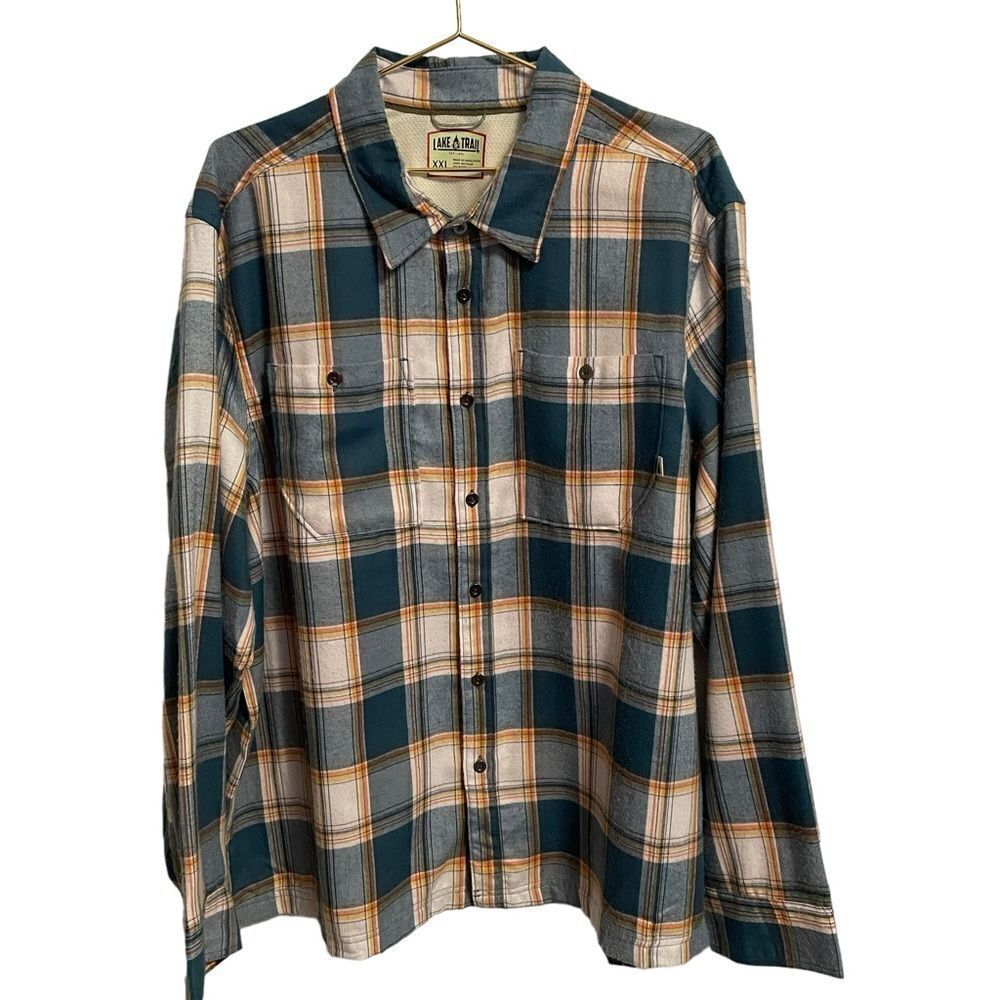 Lake & Trail Flannel Button Down Shirt Size XXL